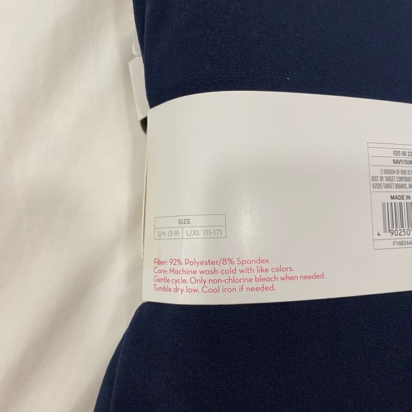 Chilration Navy Blue Fleece-Lined Tights- Size S - Picture 2 of 2